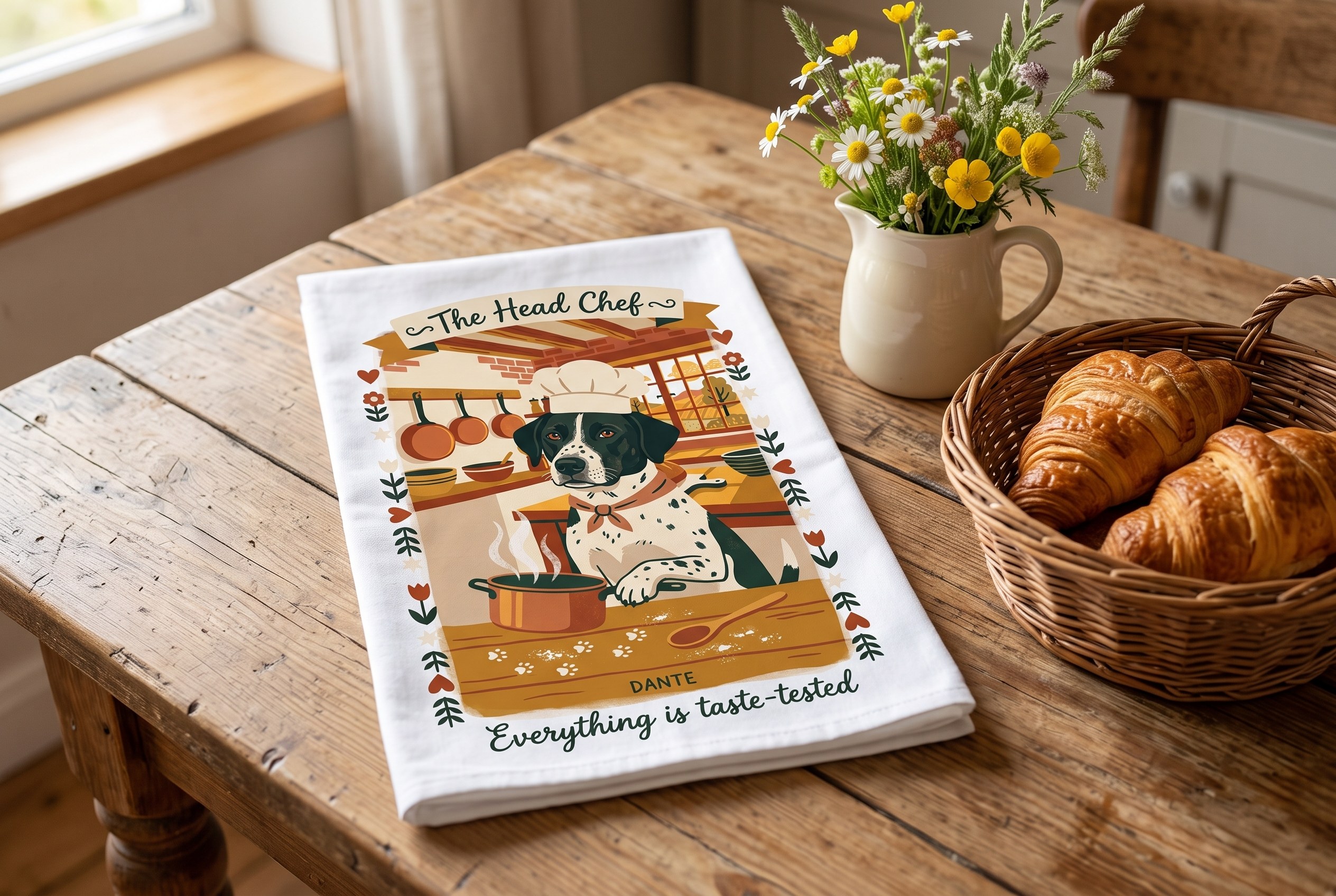 A towel a customer made — Head Chef